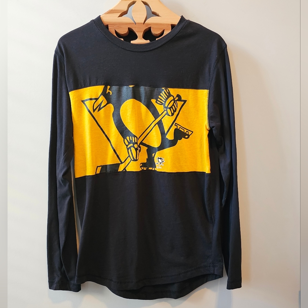 Pittsburgh Penguins NHL  Branded Black Long Sleeve T-Shirt